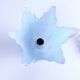 Lampe fleur verre vintage