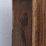 Old built-in wooden wardrobe