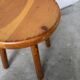 Pine stool assigned to Charlotte Perriand for Les Arcs.