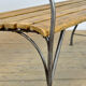 Banc de jardin, années 40