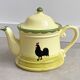 Zeller rooster and hen teapot, coffee pot, vintage ceramic tableware