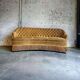 Vintage mustard yellow armchair / sofa / sofa