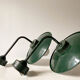 Outdoor enamelled tole wall lamp