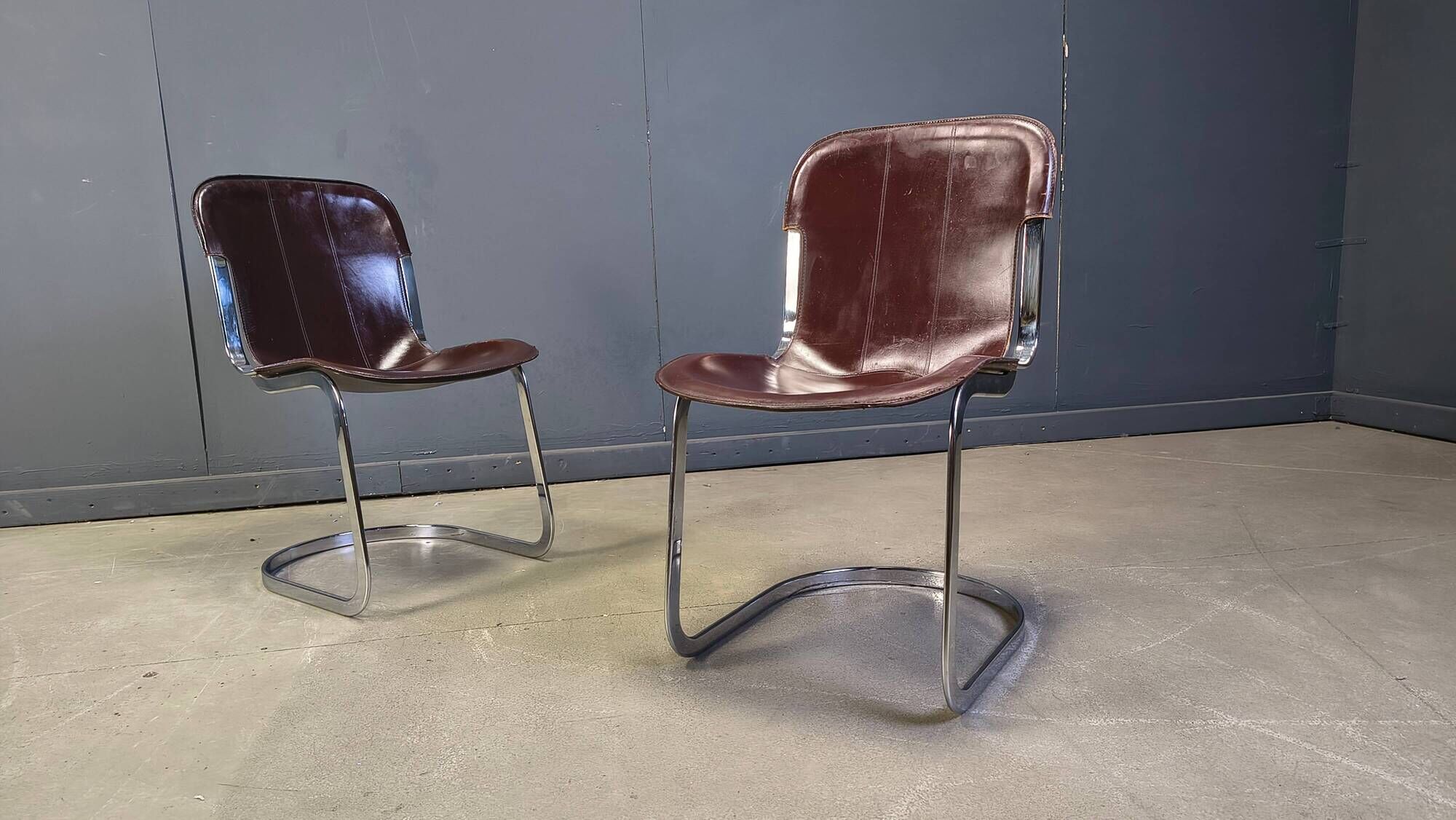 Vintage dining chairs by Cidue, set of 6, 1970s.