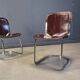 Vintage dining chairs by Cidue, set of 6, 1970s.