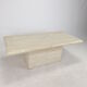 Italian travertine coffee table, 1980s