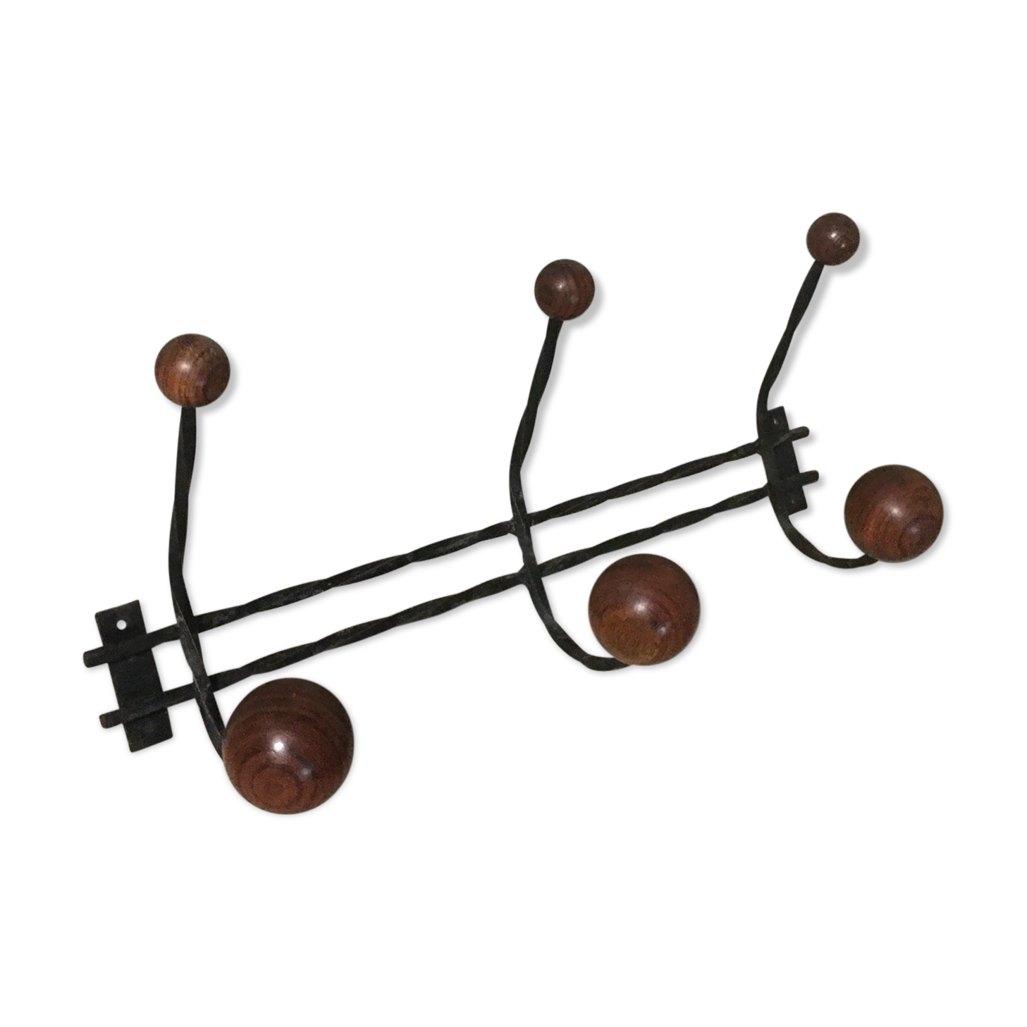 Patère 6 balls 60s