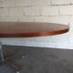 Georges Frydman's 60s vintage teak design oval dining table