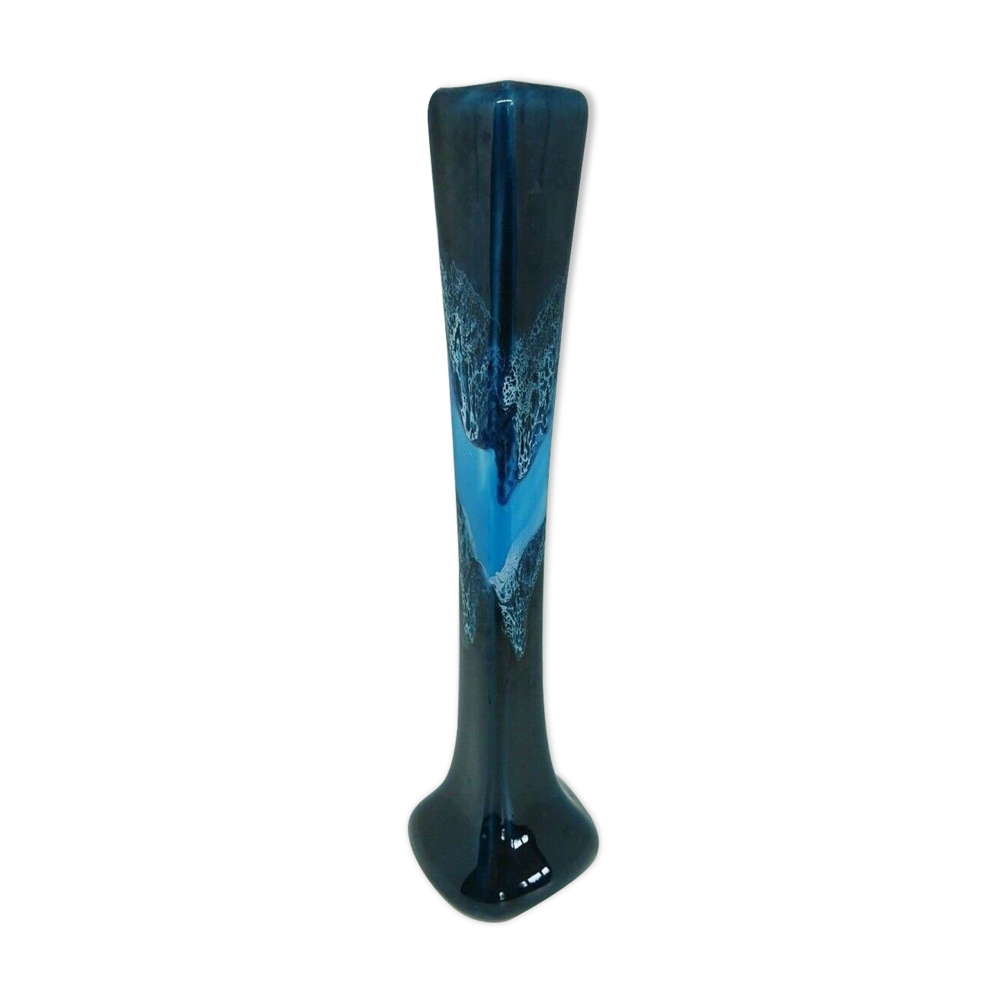 Vase Soliflore Vallauris in blue shades