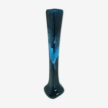 Vase soliflore Vallauris dans les nuances bleues