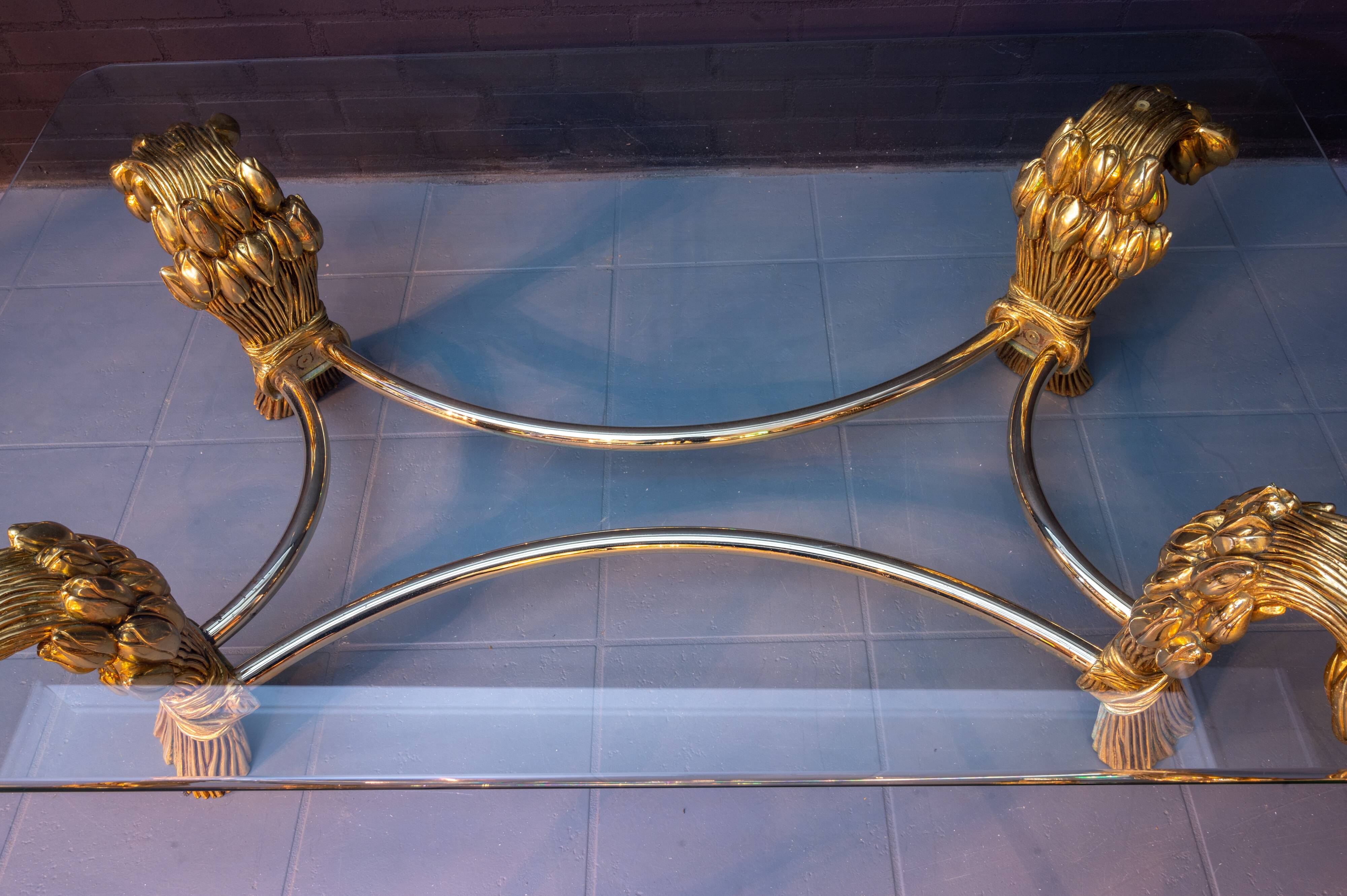 Vintage tulip coffee table, 1970