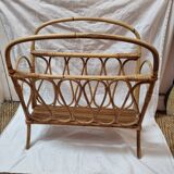 Porte revues rotin de 1970