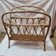 Rattan magazine holder from 1970