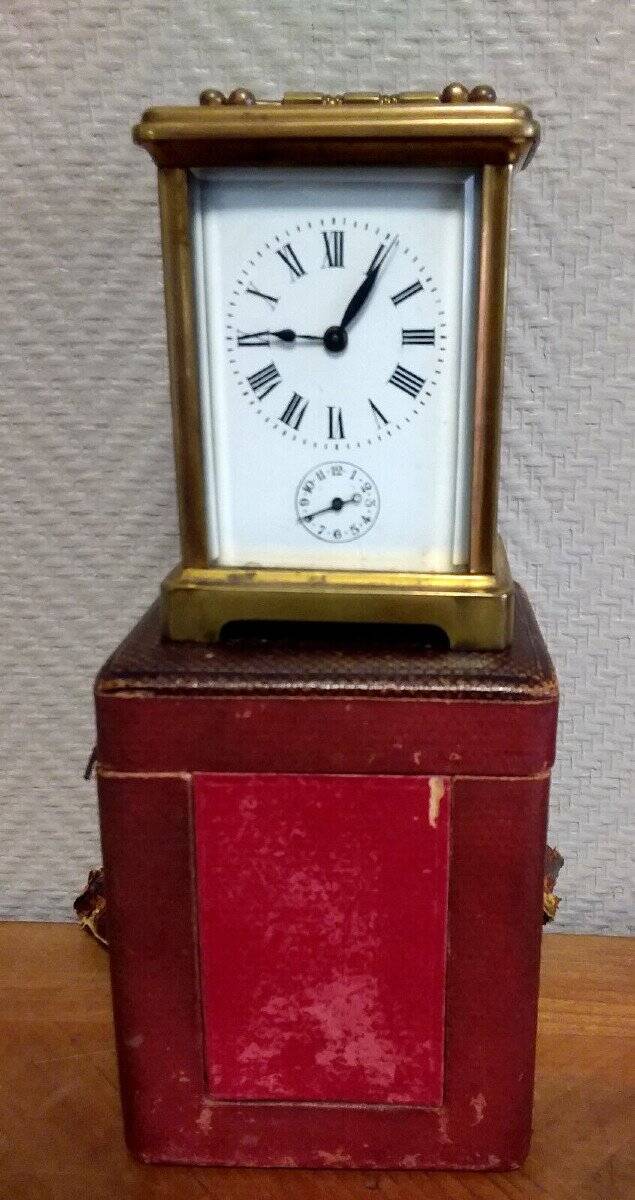 Officer's Clock In Gilt Bronze Napoleon III Period