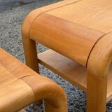 Mid-century Danish Brutalist bedside tables by Villy Nørgaard, 1984, set of 2