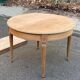 Renovated Louis XVI extendable round table from the 19th century, 260cm.