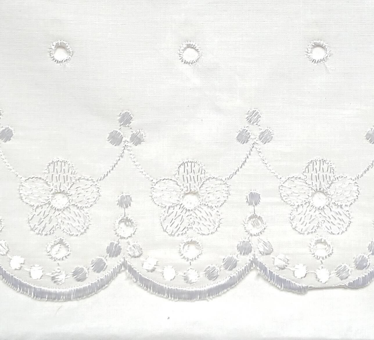 4-piece embroidered & openwork cotton bed set