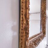 Bevelled trumeau mirror 60.5 x 51.5 cm