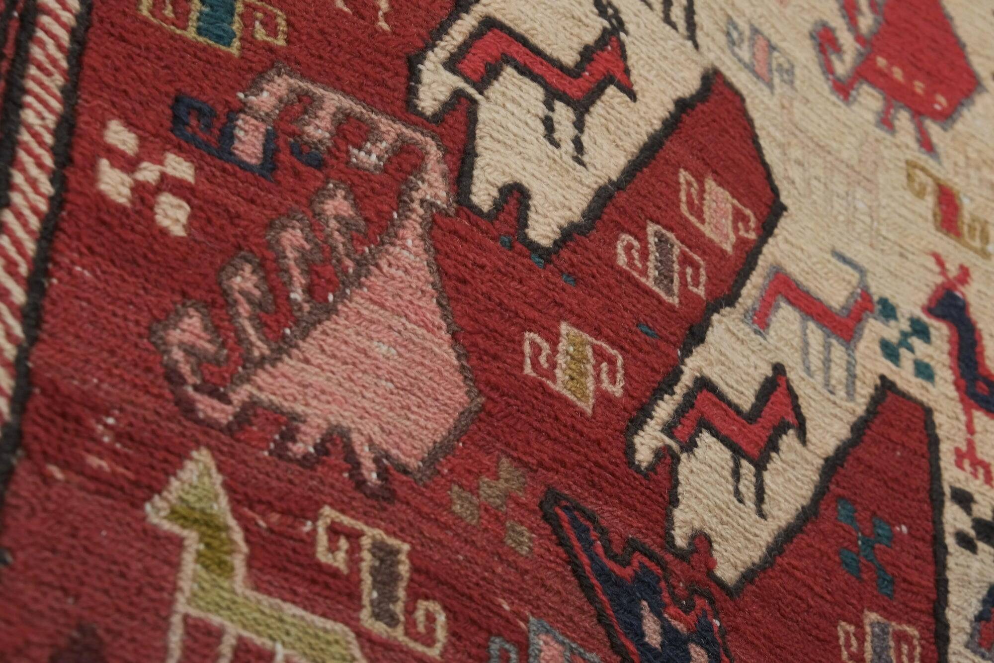 Tapis de couloir turc vintage