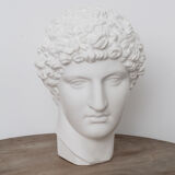 Greek head in matt white plaster