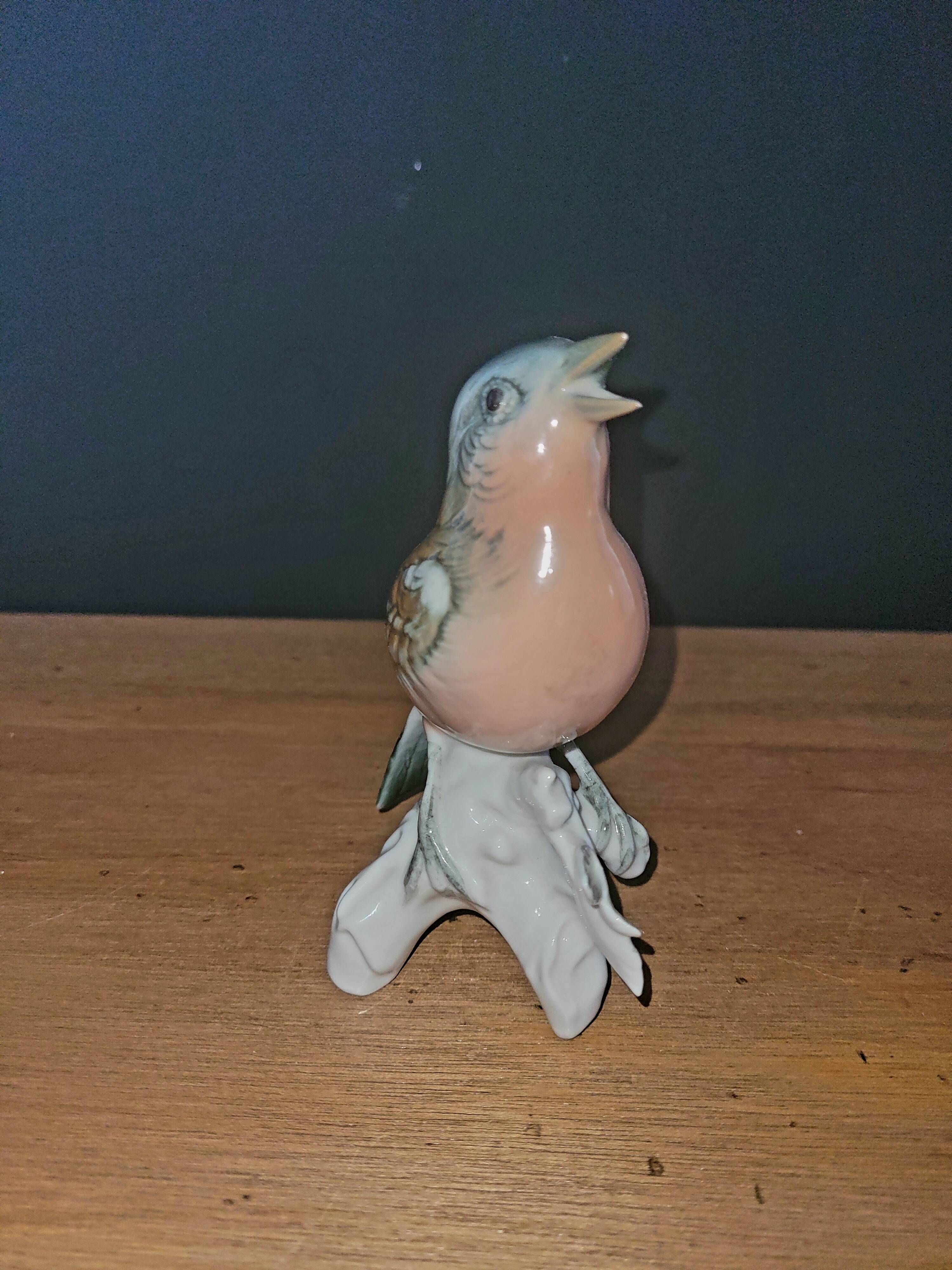 German Saxon Porcelain - Karl Ens - Singing Nightingale