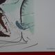 Salvador Dali : Les Chevaux, Le Cheval de course - Lithographie signée