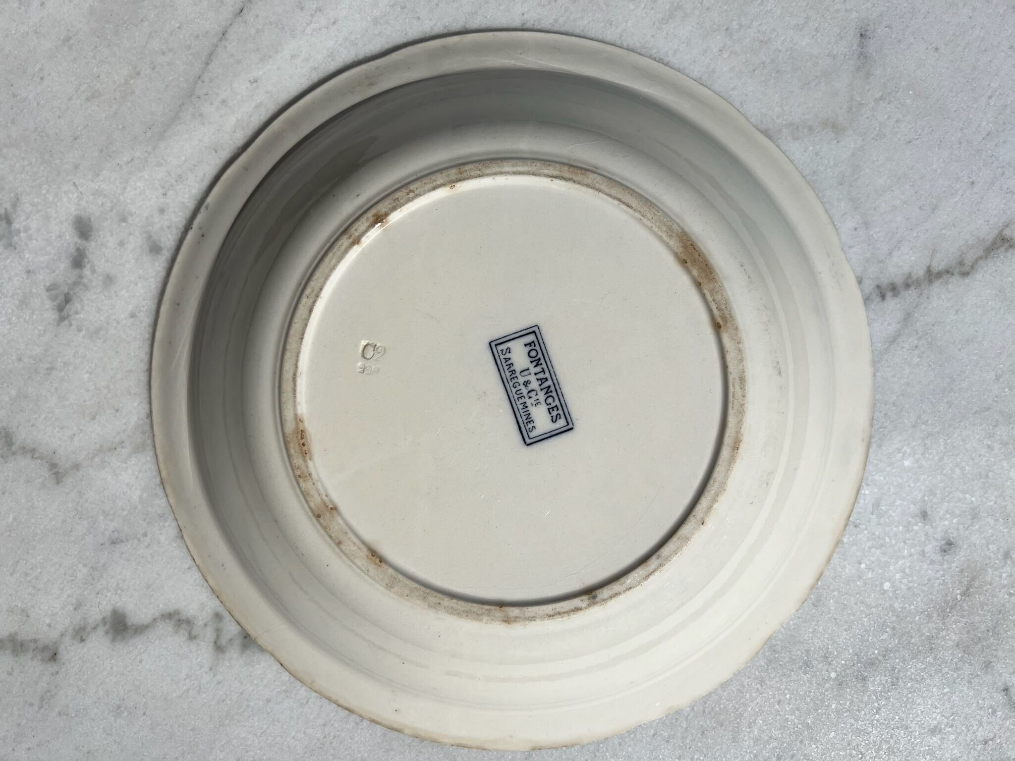 Sarreguemines salad bowl presentation dish