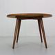 Scandinavian modern teak round coffee table, 1960's denmark