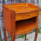 Pair of vintage Louis XV style bedside tables, wood