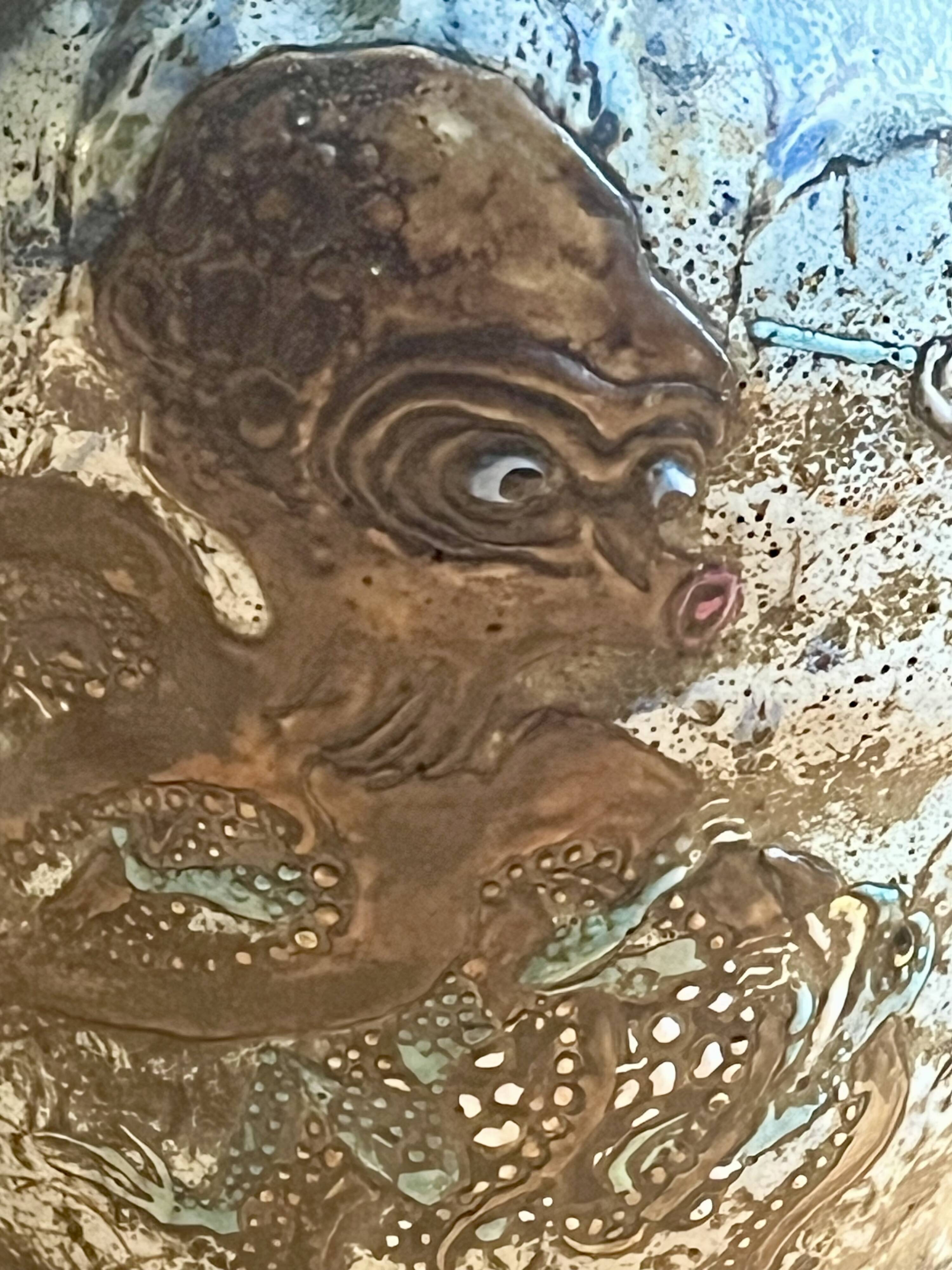 Ceramic lamp base - Okinawa (Japan)