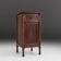 Sculptural Art Deco Nightstand in Dark-Stained Wood, Belgium 1930s