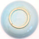 Bowl XXL salad bowl in sky blue earthenware with fish