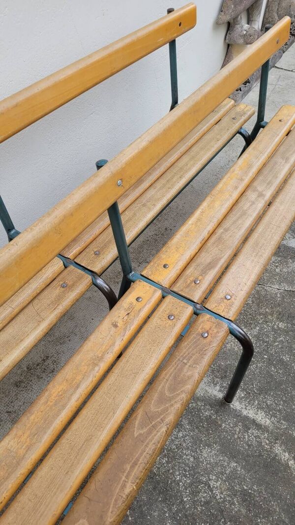 Paire de bancs d'école enfant maternelle Mullca 1950s