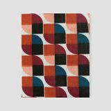 Vintage chest of drawers with compass feet, raw oak, 1960