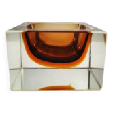 Cendrier en verre de Murano ou porte-monnaie, signé Flavio Poli pour Seguso, années 1960.
