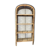 Emmanuelle style rattan bookcase