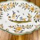 Green and white art deco dish
