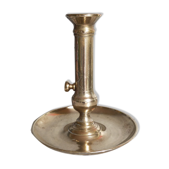 Old brass candlestick