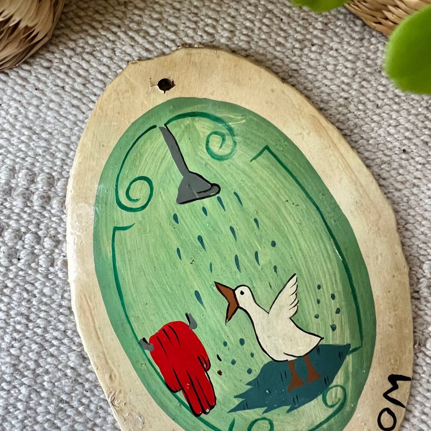 Old enameled plaque “Bathroom”