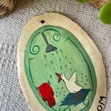 Old enameled plaque “Bathroom”