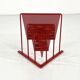 Red magazine rack by Markus Börgens for D-Tec, 1980