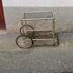 Vintage brass service 4 wheels