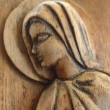 Virgin wooden sculpture