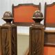 Pair of walnut beds from the early 20th century