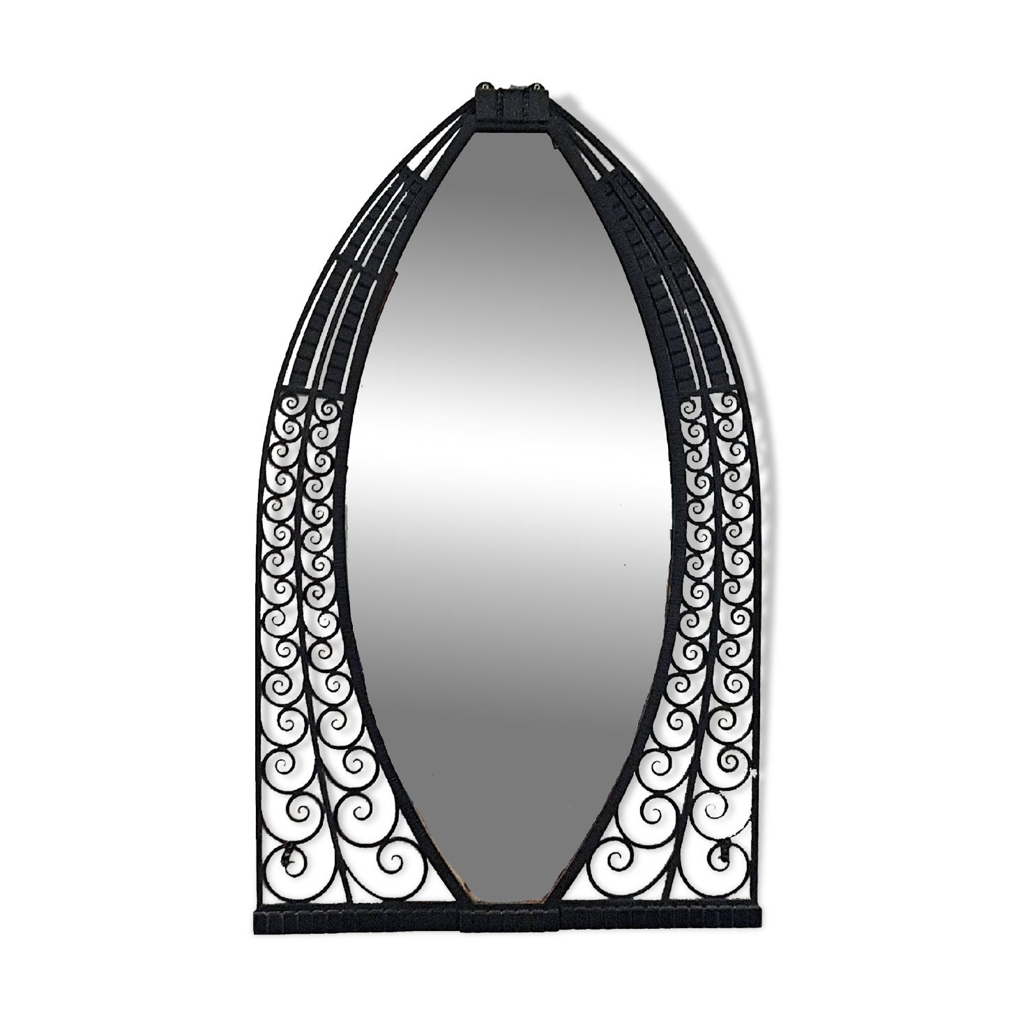Grand miroir d'époque Art Déco 131cm x 81cm