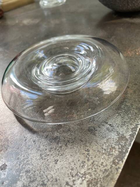 Vintage glass egg cup