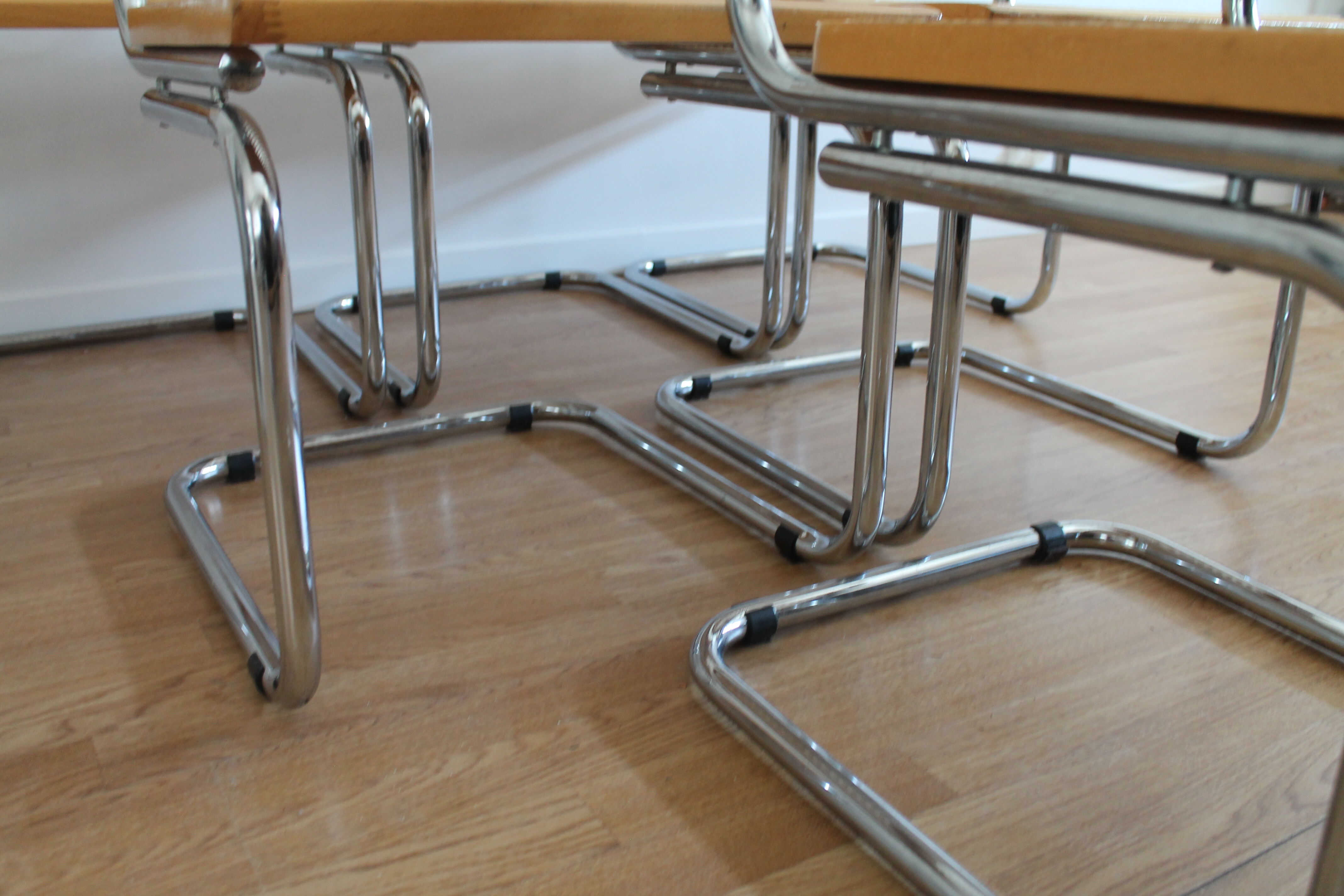 Lot de 6 chaises Cesca B32 par Marcel Breuer