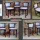Trio de chaises fledermaus Thonet