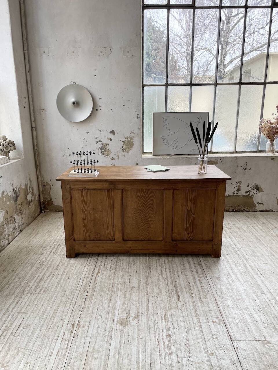 Oak and pine counter 1950