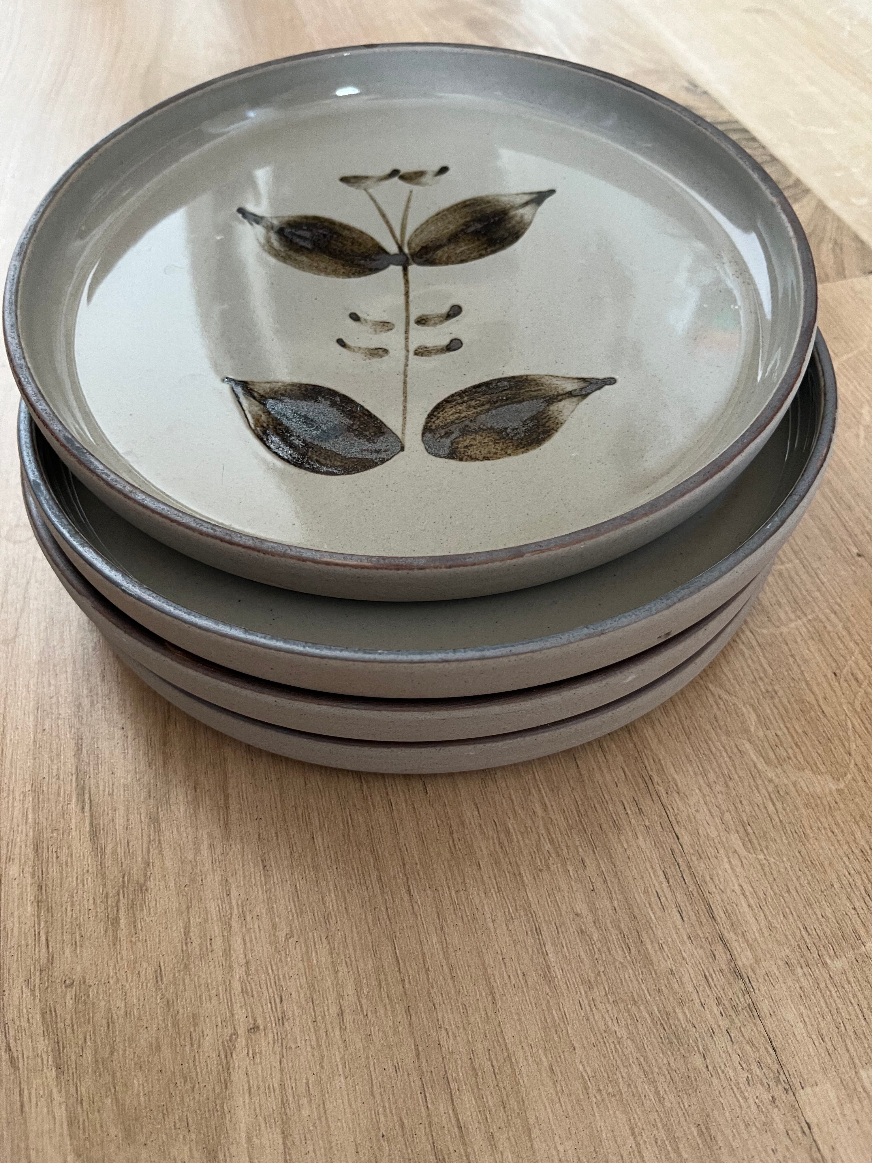 Arnon Stoneware Plates 1970